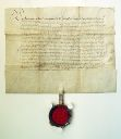 Vorschau Urkunde, Kurfürst August, Herzog von Sachsen, 1554