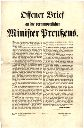 Vorschau Nr_217 Flugblatt, Offener Brief an preuß. Minister zur Steuerfrage, Berlin, 1848
